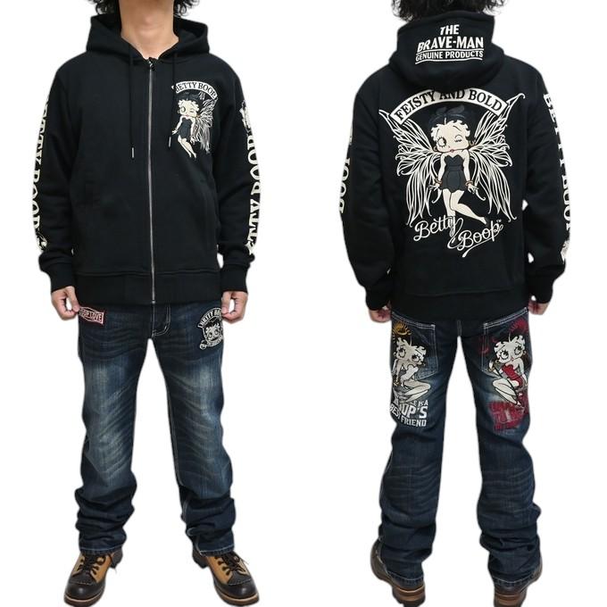 BETTY BOOP（ベティ ブープ） ブレイブマン BBB-2503 裏毛 ジップ