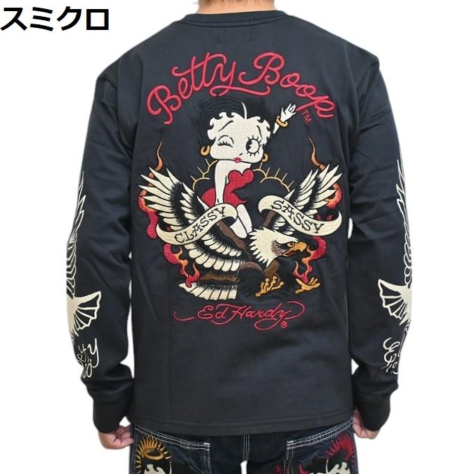 Ed Hardy ヘッドホン　エドハーディ Ed Hardy（エド・ハーディー） ベティブープ BED-2501 天竺長袖Tシャツ