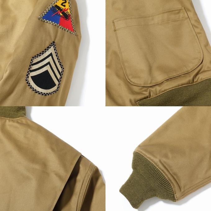 バズリクソンズ BUZZ RICKSON'S BR15751 タンカース パッチポケット ジャケット 2nd ARMOR DIVISION ミリタリー メンズ アウターの画像