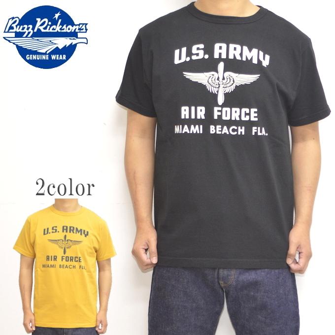 バズリクソンズ BUZZ RICKSONS BR79045 半袖Tシャツ U.S. ARMY AIR FORCE ミリタリー メンズ トップス｜americanbass