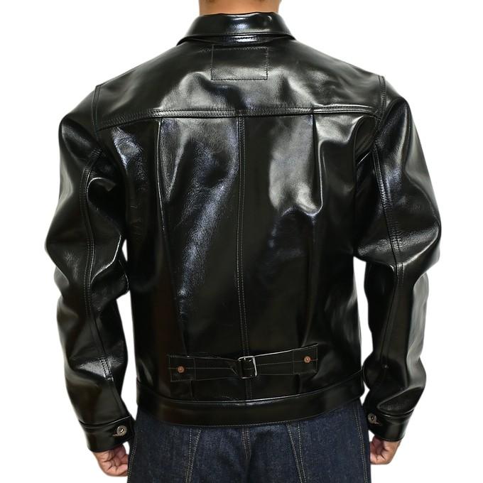 BUZZ RICKSON'S バズリクソンズ BR80665 ブラック レザー ブラウス 1st