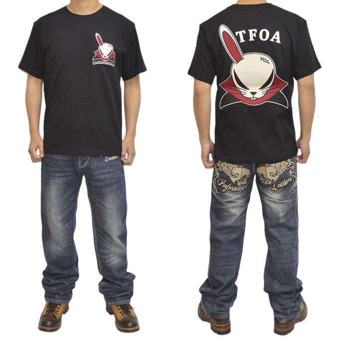 クローズ×WORST CRST-2301 半袖Tシャツ 天竺半袖TEE デスラビット T.F.O.A 武装戦線 メンズ バイク バイカー メンズ トップス｜americanbass｜10