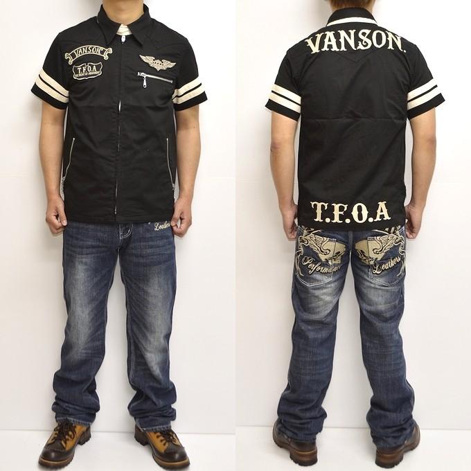 VANSON（バンソン） バンソン×クローズ WORST CRV-919 ツイルジップ