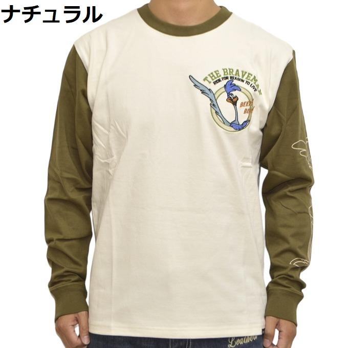 ブレイブマン ルーニーテューンズ LTB-2313 天竺 長袖Ｔシャツ ロンＴ ロードランナー ワイリーコヨーテ BRAVE MAN LOONEY TUNES トップス メンズ｜americanbass｜06