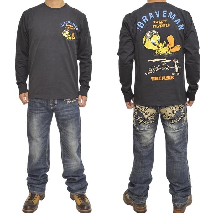 ブレイブマン ルーニーテューンズ LTB-2316 天竺 長袖Tシャツ ロンT 