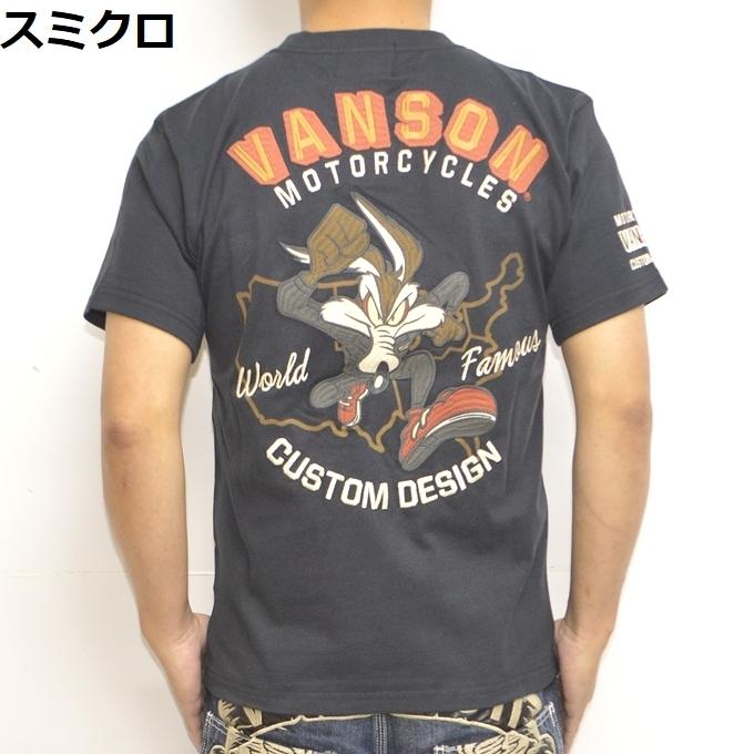 バンソン VANSON ルーニーテューンズ LTV-2212 半袖Tシャツ 天竺半袖TEE ワイリーコヨーテ バイカー メンズ トップス｜americanbass｜05