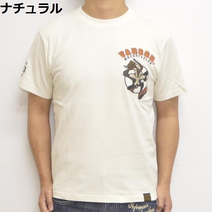 バンソン VANSON ルーニーテューンズ LTV-2212 半袖Tシャツ 天竺半袖TEE ワイリーコヨーテ バイカー メンズ トップス｜americanbass｜06