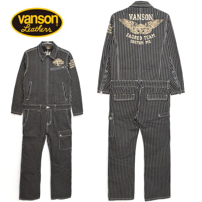 VANSON バンソン NVAO-403NC つなぎ ツナギ ウォバッシュ色 VANSON バンソン NVAO-403NC つなぎ ツナギ ウォバッシュ色