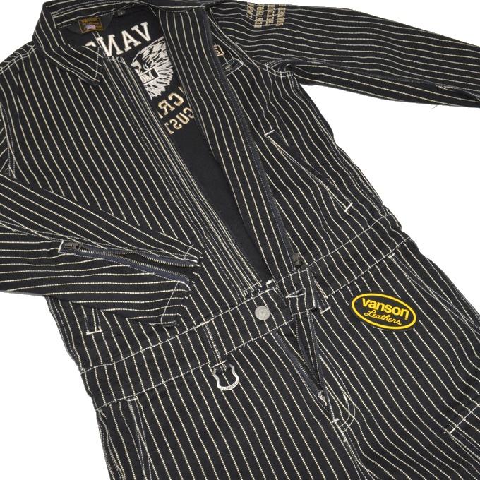 VANSON バンソン NVAO-403NC つなぎ ツナギ ウォバッシュ色 VANSON バンソン NVAO-403NC つなぎ ツナギ ウォバッシュ色
