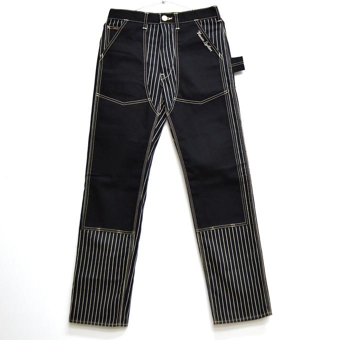 vanson黒白チェック ダブルニーワークパンツ　w30 VANSON（バンソン） VANSON NVBL-706 ダブルニーパンツ ワークパンツ