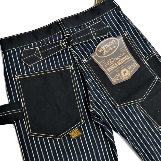 vanson黒白チェック ダブルニーワークパンツ　w30 VANSON（バンソン） VANSON NVBL-706 ダブルニーパンツ ワークパンツ
