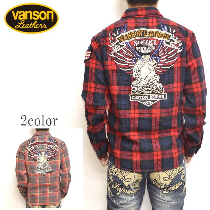 VANSON バンソン NVSL-2007 ヘビーネルチェックシャツ 長袖 VANSON バンソン NVSL-2007 ヘビーネルチェックシャツ 長袖