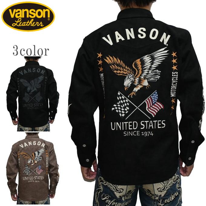 VANSON（バンソン） VANSON NVSL-2403 長袖シャツ 起毛ボンディング