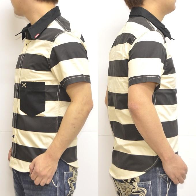 VANSON（バンソン） VANSON NVSS-807 半袖シャツ ワンポイント ツイル