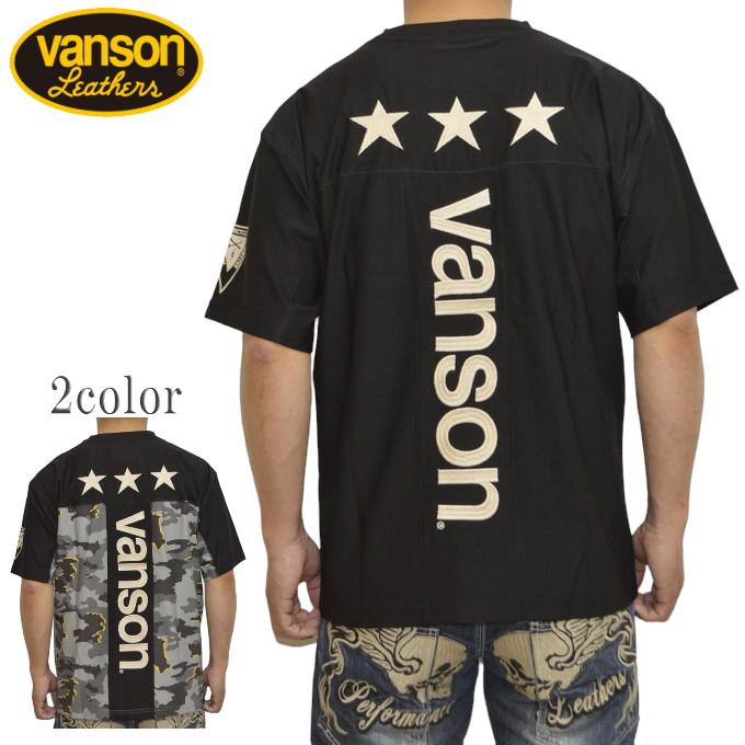 VANSON バンソン ドライ 半袖Tシャツ nvst-2417 VANSON（バンソン） VANSON NVST-2417 ドライ 半袖Tシャツ 天竺半袖