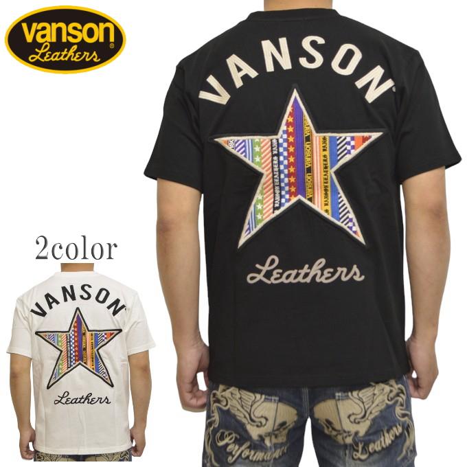 VANSON バンソン 天竺 半袖Tシャツ nvst-2418 VANSON（バンソン） VANSON NVST-2418 半袖Tシャツ 天竺半袖TEE ワン