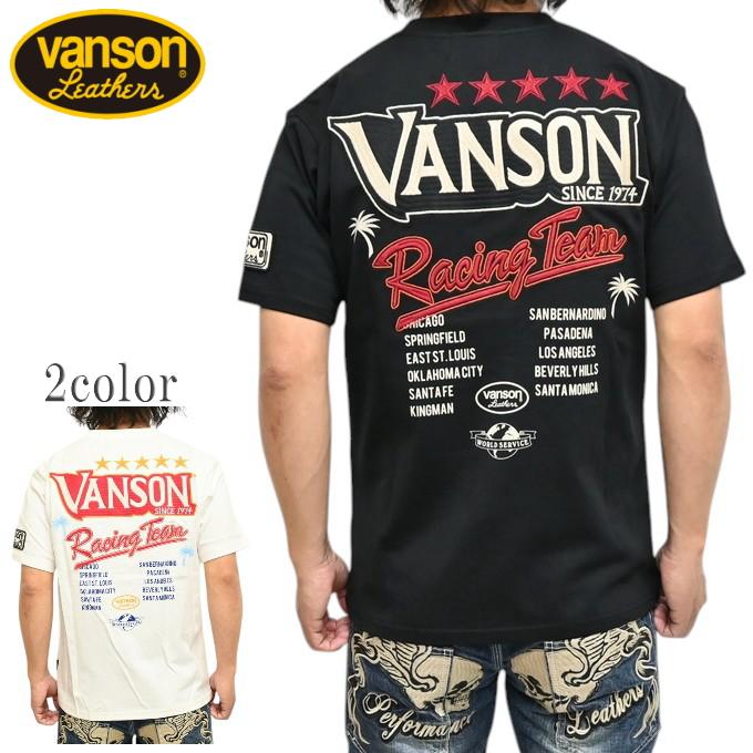 VANSON（バンソン） VANSON NVST-2509 半袖Tシャツ 天竺半袖TEE