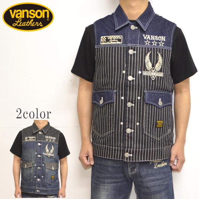 VANSON（バンソン） VANSON NVSV-2301 デニム ベスト フライングスター