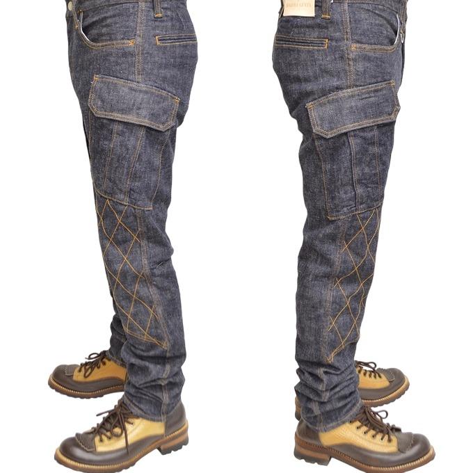 児島ジーンズ KOJIMA GENES RNB-117 13oz ダブルニー カーゴ 児島ジーンズ KOJIMA GENES RNB-117 13oz ダブルニー カーゴ