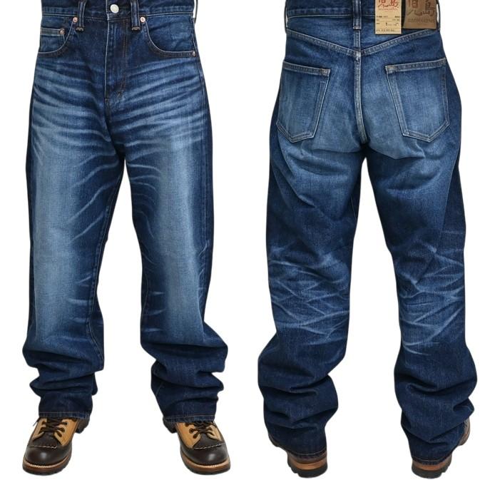 児島ジーンズ KOJIMA GENES RNB-1417 13oz ワイド デニムパンツ 