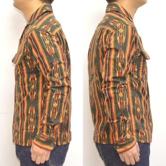 児島ジーンズ KOJIMA GENES RNB-2014 アズテック オープンカラーシャツ