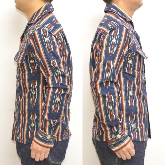 児島ジーンズ KOJIMA GENES RNB-2014 アズテック オープンカラーシャツ