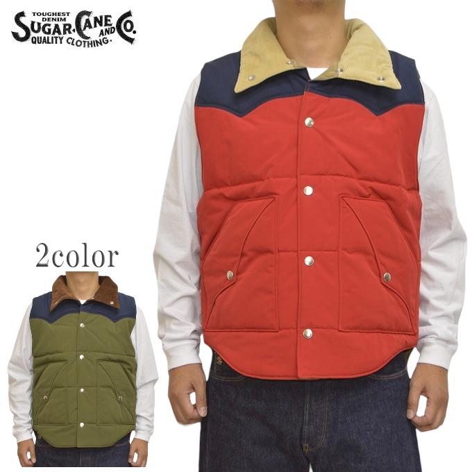SUGAR CANE シュガーケーン SC15400 TCクロス パディング ベスト 中綿