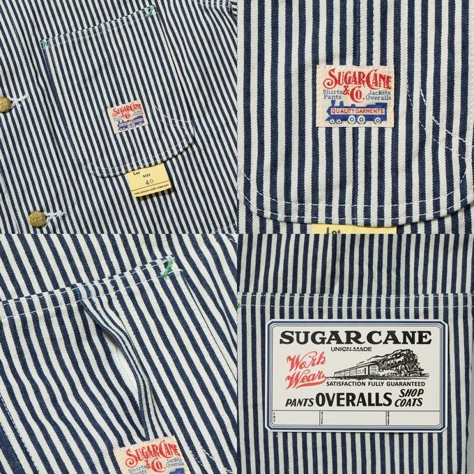 SUGAR CANE シュガーケーン SC15656 11oz ヒッコリー ストライプ