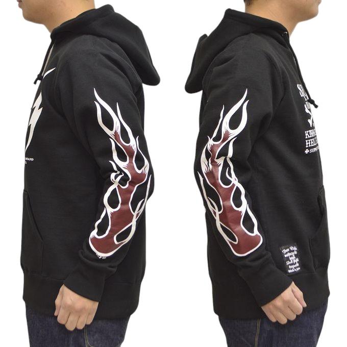 SKULL FLIGHT スカルフライト 裏起毛 プルオーバー パーカー 666 SKULL FLIGHT スカルフライト 裏起毛 プルオーバー パーカー 666