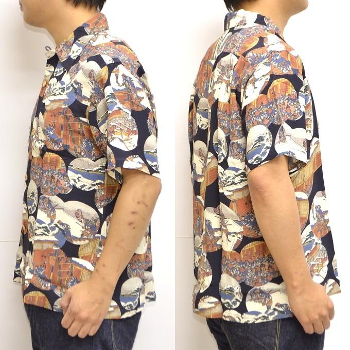 SunSurf アロハシャツ XL ネイビー SUN SURF - ALOHA SHIRTS “ ISLAND FEELING ” /半袖レーヨンシャツ