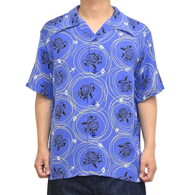 BEAMS BOY SUN SURF ハワイアンショートスリーブシャツ ドラゴン SUN SURF サンサーフ SS39617 レーヨン ハワイアン シャツ DRAGON GRID