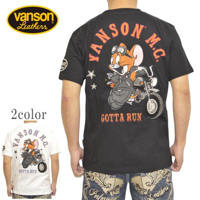 VANSON（バンソン） VANSON TOM and JERRY TJV-2412 半袖Tシャツ 天竺