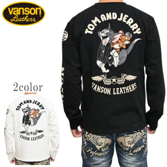 VANSON（バンソン） トムとジェリー TJV-2526 天竺 長袖Tシャツ ロン