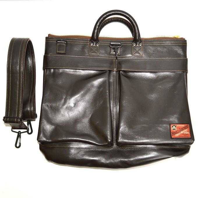 最も優遇 トイズマッコイ TOYS McCOY TMA1903 レザーヘルメットバッグ ブラック色 LEATHER HELMET BAG 鞄