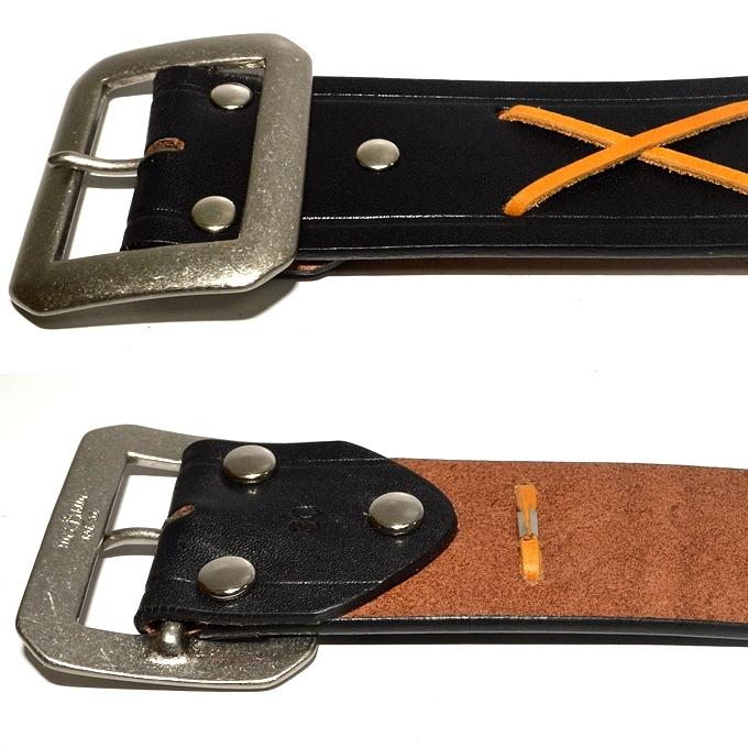 トイズマッコイ TOYS McCOY TMA2107 クロスステッチ レザーベルト CROSS STITCHED LEATHER BELT JOHNNY THE WILD ONE｜americanbass｜02