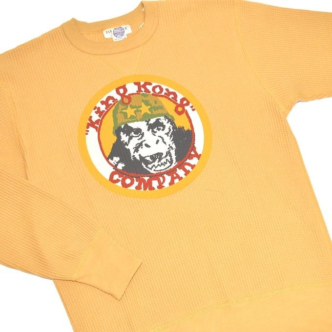 トイズマッコイ TOYS McCOY TMC1761 長袖Ｔシャツ マスタード色 ビッグワッフルロンＴ タクシードライバー "キングコングカンパニー"｜americanbass｜05