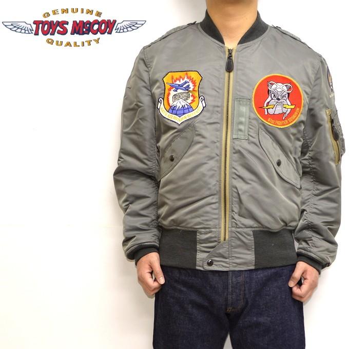 トイズマッコイ TOYS McCOY TMJ1903 タイプ L-2B ブルーアンカーオーバーオール CO INC 61ST FIGHTER SQDN フライトジャケット メンズ｜americanbass