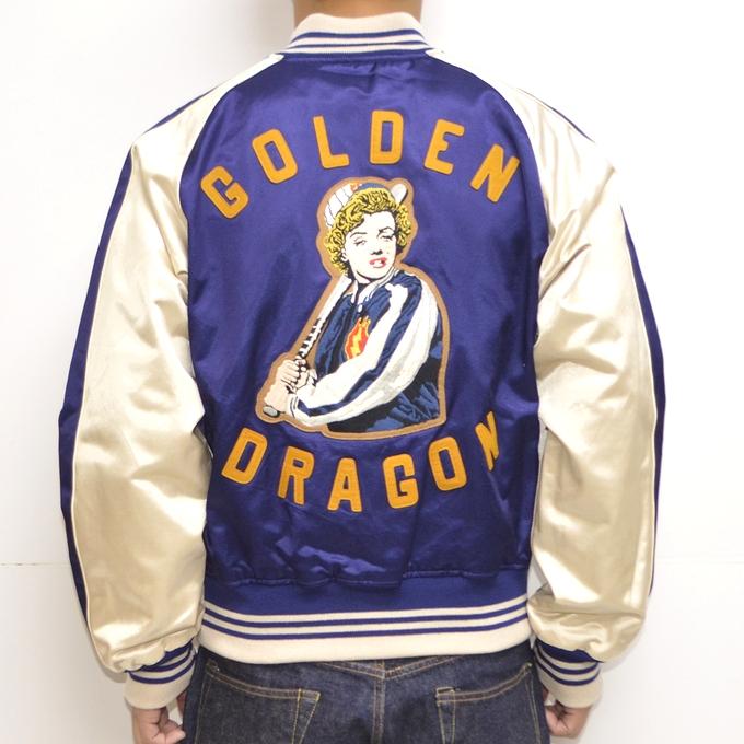 トイズマッコイ TOYS McCOY TMJ2303 ベースボール ジャケット マリリンモンロー コットン レーヨン サテン BASEBALL JACKET MARILYN MONROE｜americanbass｜03