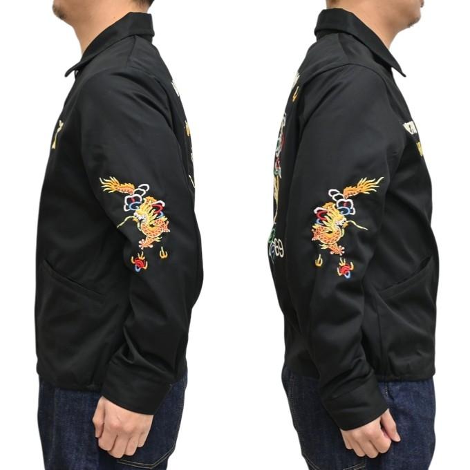 テーラー東洋　ベトナムジャケット　ドラゴンTT15879 ブラック　L TAILOR TOYO テーラー東洋 ベトジャン TT15879 DRAGON ドラゴン 龍