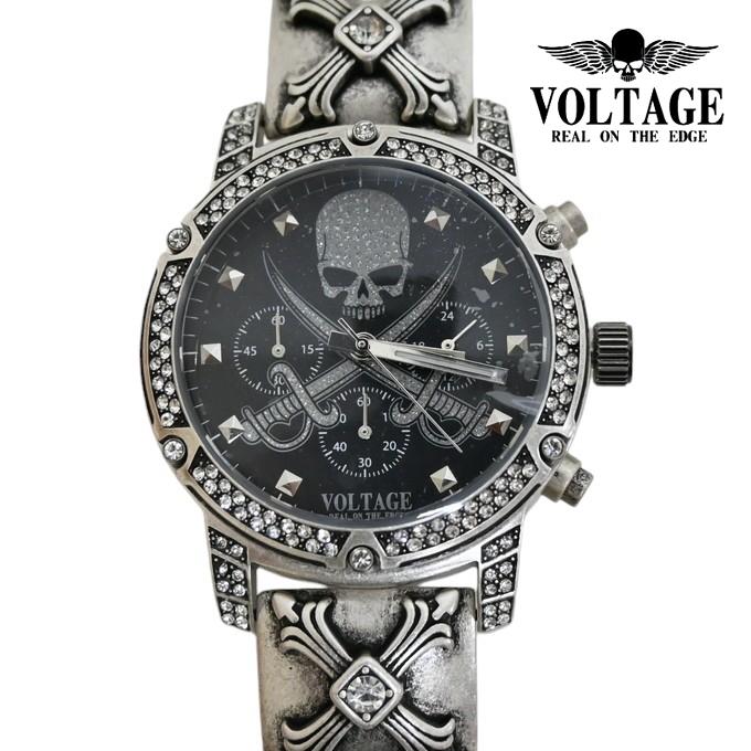 ヴォルテージ VOLTAGE 腕時計 VO-028AS-02M メタルブレスレット ロック  