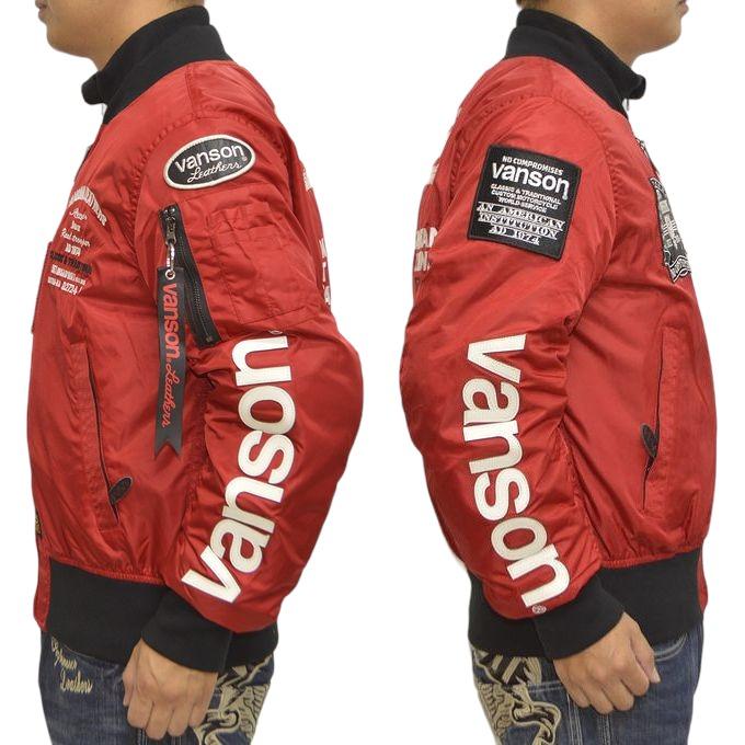 VANSON バンソン VS23108W MA-1 ジャケット プロテクター入り VANSON バンソン VS23108W MA-1 ジャケット プロテクター入り