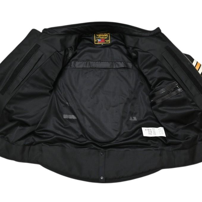 バンソン VANSON VS26105S メッシュ ライダース ジャケット プロテクター入り バイクウェア メンズ バイク バイカー アウター_5