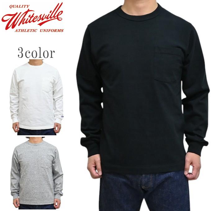 WHITESVILLE ホワイツビル WV68849 ヘビー天竺 長袖Tシャツ ポケット