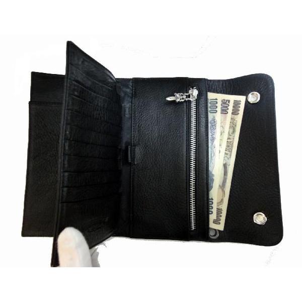 クロムハーツ 財布 ウェーブ ウォレット ヘビーウエイトレザー クロスボタン ブラック :chw-48:GA Avenue - 通販 -  Yahoo!ショッピング