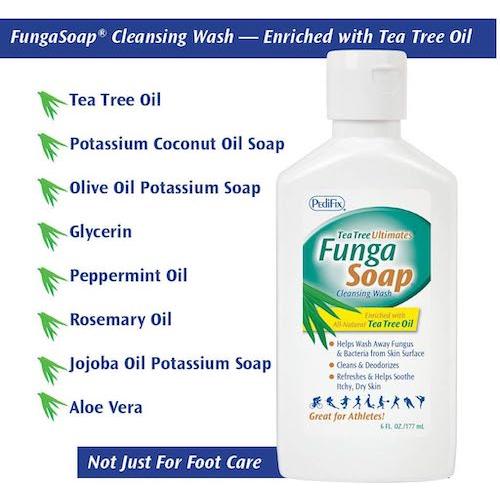 公式正規品 【5本セット】ぺディフィックス社 ファンガソープ クレンジングウォッシュ 400ML / PediFix Funga Soap Cleansing Wash