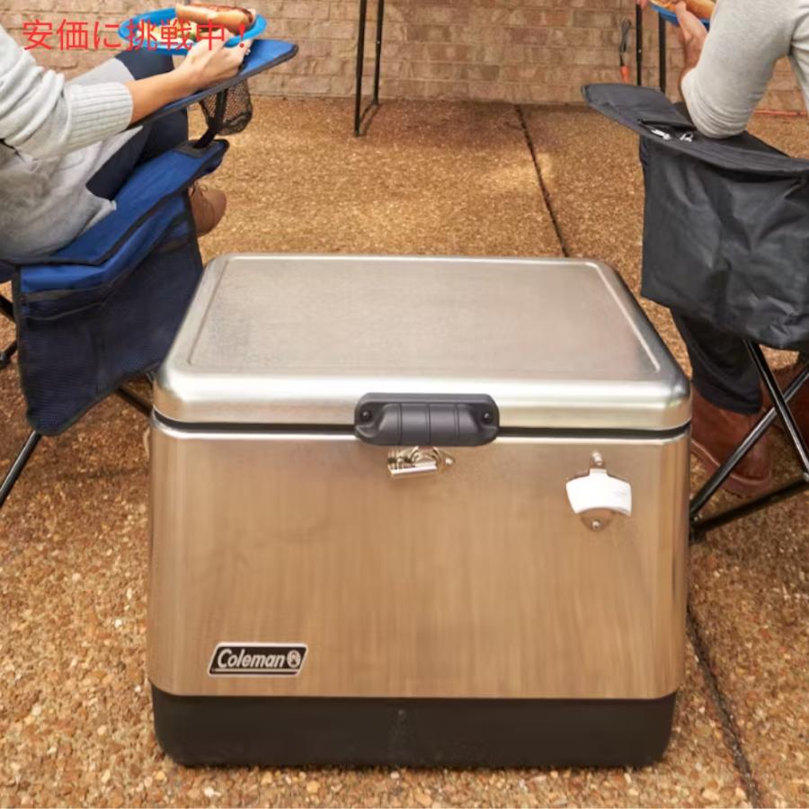 Coleman Reunion 54 Quart Ice Steel Belt Matte Cooler Coleman Reunion 54 Quart Ice Steel Belt Matte Cooler