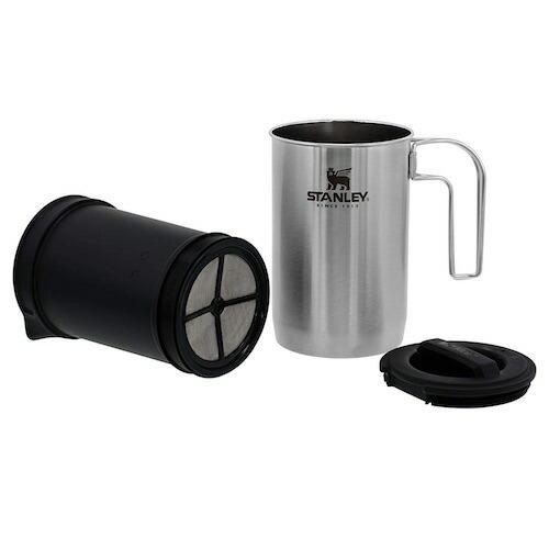 Stanley スタンレー オールインワン フレンチプレス コーヒーメーカー ボイル＋ブリューワー 32oz [シルバー] Adventure All-in-One Boil + Brewer French Press｜americankitchen｜02