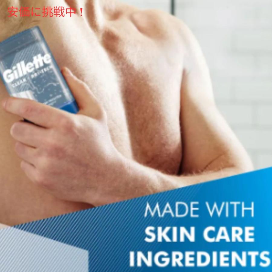 【5個セット】Gillette ジレット クリアージェル デオドラント [スポーツアクティブ] 107g スティックタイプ Clear Gel Deodorant Sport Active 3.8oz｜americankitchen｜06