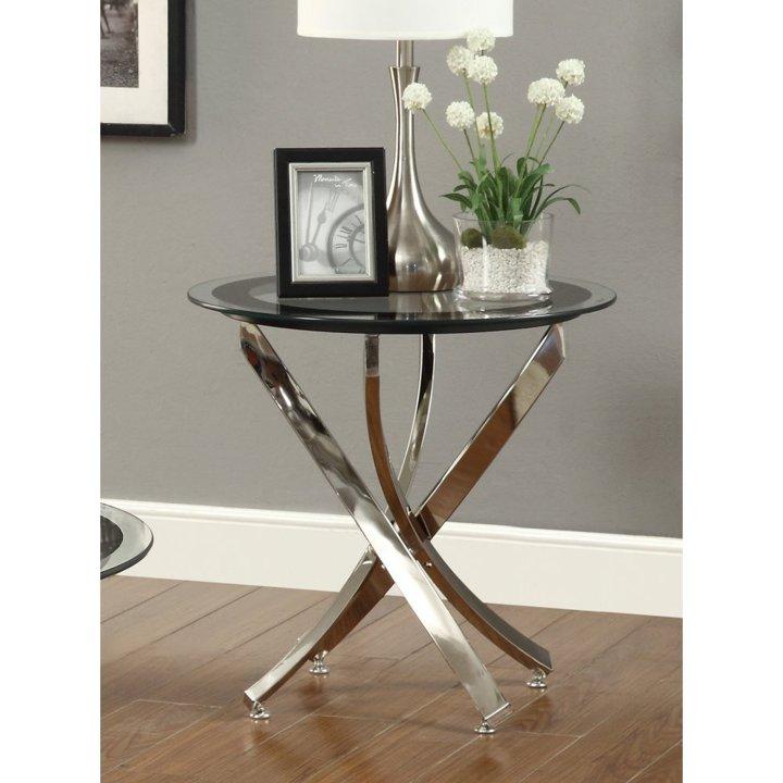 並行輸入品】Coaster Home Furnishings ガラストップ サイドテーブル 