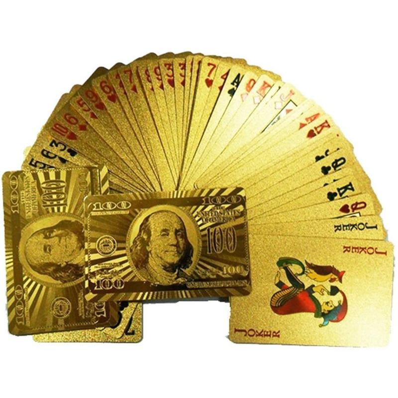 並行輸入品】ゴールドトランプ KISEER 2パック100ドルデザイン